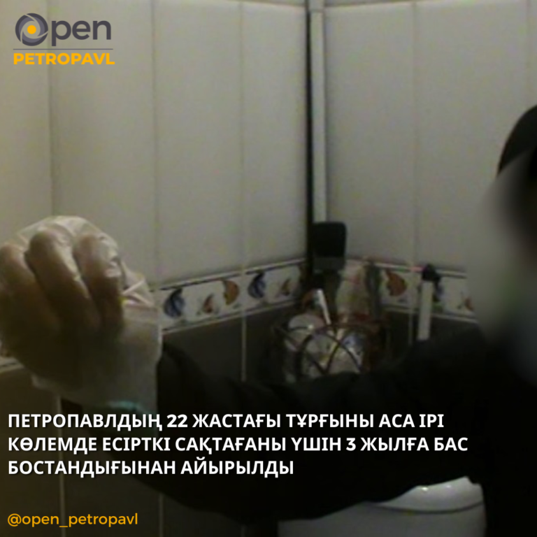ПЕТРОПАВЛДЫҢ 22 ЖАСТАҒЫ ТҰРҒЫНЫ АСА ІРІ КӨЛЕМДЕ ЕСІРТКІ САҚТАҒАНЫ ҮШІН 3 ЖЫЛҒА БАС БОСТАНДЫҒЫНАН АЙЫРЫЛДЫ